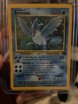 1999 Pokemon Fossil Articuno Holo #2/62 LP WoTC Original Vintage - Image 2
