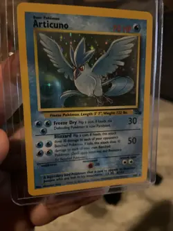 1999 Pokemon Fossil Articuno Holo #2/62 LP WoTC Original Vintage - Image 3