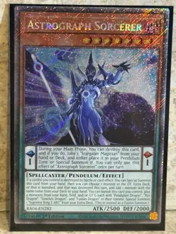 Yugioh Astrograph Sorcerer (Platinum Secret Rare) RA04-EN282 1st Edition - Image 1