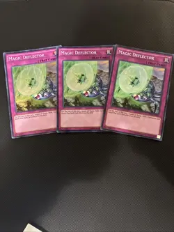 Magic Deflector - x3 *Playset* OP03-EN011 Super Rare Unlimited YuGiOh LP/NM - Image 1