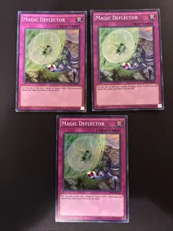 Magic Deflector - x3 *Playset* OP03-EN011 Super Rare Unlimited YuGiOh LP/NM - Image 2