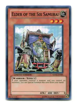 Elder of the Six Samurai - SAAS-EN001 Limited Edition Super Rare - YuGiOh-LP - Image 1