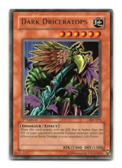 Dark Driceratops - IOC-073 1st Edition Rare - YuGiOh-LP - Image 1