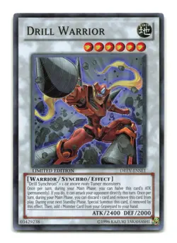 Drill Warrior - DREV-ENSE1 Limited Edition Super Rare - YuGiOh-LP - Image 1