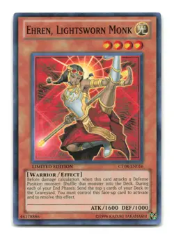 Ehren, Lightsworn Monk - CT08-EN016 Limited Edition Super Rare - YuGiOh-LP - Image 1