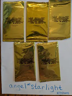 Five (5) Sealed NM Yugioh Yu-Gi-Oh The Movie (2004) Promo Cards - Image 1