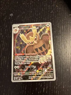 Pokemon TCG Noctowl #141 Promo Card Stellar Crown ETB, NM/MT Condition - Image 1