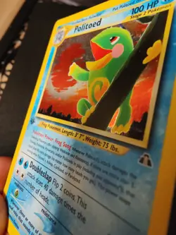 Pokemon Card: Neo Discovery 1st Edition Holo Rare: Politoed 8/75 - Image 4