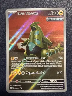Pokemon TCG Iron Thorns Temporal Forces SVP 098 Scarlet & Violet Promo Card NM - Image 1
