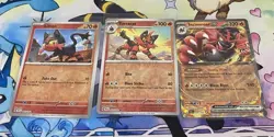 Incineroar EX 34/162 Double Rare, Torracat & Litten Temporal Forces Pokemon Card - Image 1