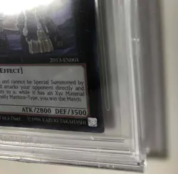 Yu-Gi-Oh! WCS2013 Granpolis 2013-EN001 Ultra Rare BGS Certified Winner Card - Image 2