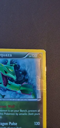 Rayquaza HOLO RARE Legendary Pokemon XY64 Dragon Black Star Promo Card - Image 3