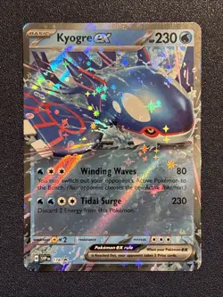 Pokemon TCG Scarlet and Violet Kyogre EX SVP Promo Card 178 Azure Legends NM/MT - Image 1