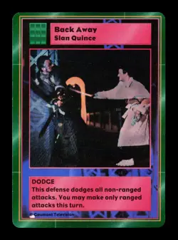 Back Away Slan Quince Highlander: The Card Game Trading Card CCG - Image 1