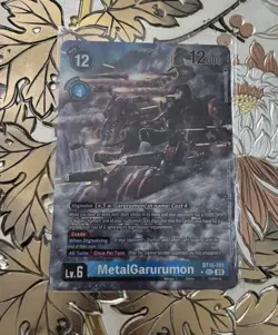 Digimon Card Game MetalGarurumon BT15-101 Alternative Art Foil - Image 1