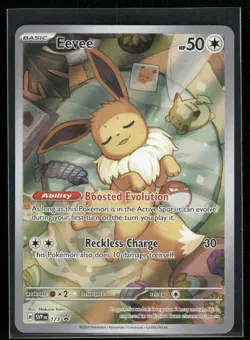 Eevee 173 Prismatic Evolutions ETB Promo Card Holo Pokemon Near mint NM - Image 1