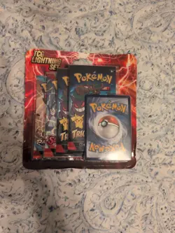 Pokemon TCG Lightning Booster Set 4-Pack with 1 Bonus Card - Image 1