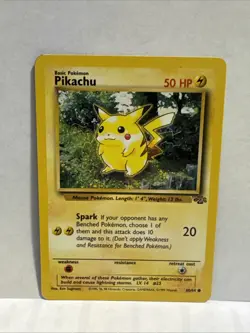 Pokemon TCG Pikachu Jungle Card 60/64 Unlimited Common - Image 1