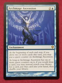 Magic The Gathering ZENDIKAR ARCHMAGE ASCENSION blue card MTG - Image 1