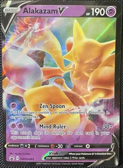 Alakazam V SWSH083 SWSH: Sword & Shield Promo Cards Holo - Pokemon Card - Image 1