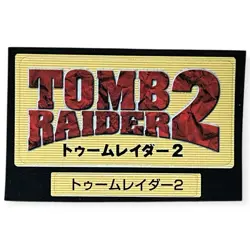 Tomb Raider II 2 PS1 Memory Card Sticker Lara Croft Japan PlayStation 1 Promo - Image 1