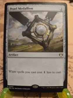 MTG Pearl Medallion Commander Masters Regular Rare NM - Image 1