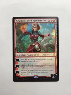 MTG - Chandra, Bold Pyromancer Dominaria Foil Mythic #275 - Image 1