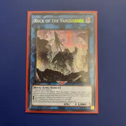 Yugioh Rock of the Vanquisher 1st Edition Prismatic Secret rare MP24-EN141 - Image 1