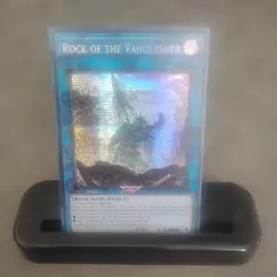 Yugioh Rock of the Vanquisher 1st Edition Prismatic Secret rare MP24-EN141 - Image 1