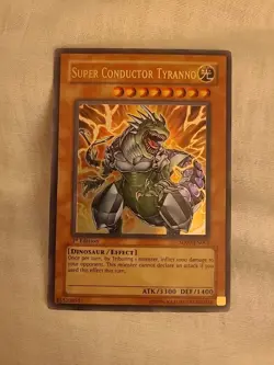 YUGIOH Super Conductor Tyranno ( Ultra Rare) 1st Edition - Image 1