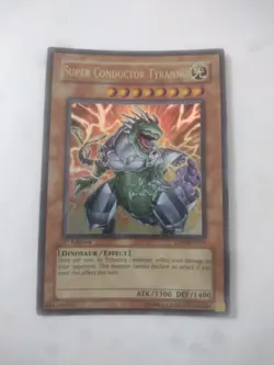 YUGIOH PSA 10 Super Conductor Tyranno SD09-EN001 Ultra Rare 1st Edition *2534 - Image 1