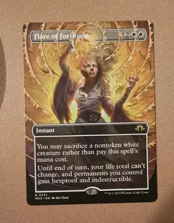 MTG Flare of Fortitude (Borderless) x1 NM from Modern Horizons 3 - Image 1