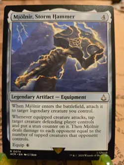 MTG Mjolnir, Storm Hammer Universes Beyond: Assassin's Creed Regular Rare NM - Image 1