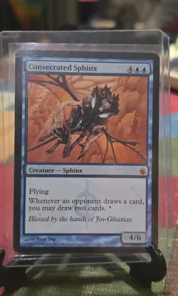 MTG Consecrated Sphinx - Mirrodin Besieged - 21/155 - LP/NM - Commander Staple - Image 1