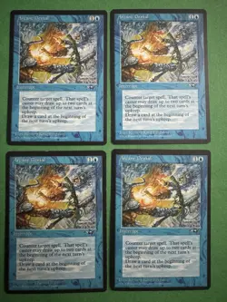 4x Arcane Denial (Axe) Alliances Mtg Magic the Gathering play set - Image 1