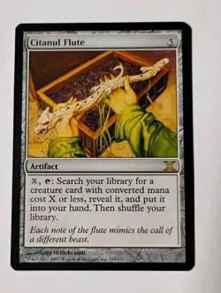 Citanul Flute MTG, Tenth Edition, Rare Artifact, LP - Image 1