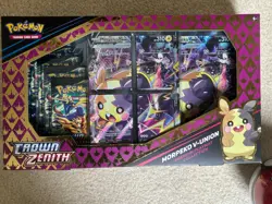 Pokemon Crown Zenith Morpeko V-Union Premium Playmat Collection 5 Booster Packs - Image 1