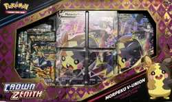 Pokemon Crown Zenith Morpeko V-Union Premium Playmat Collection 5 Booster Packs - Image 1