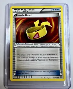 Pokemon Muscle Band 121/146 NM Trainer Item XY Base Set 2014 - Image 1