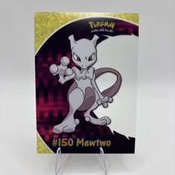 Mewtwo Topps Chrome Pokemon TV Animation Edition Clear Chase Cards #PC5 2000 r7d - Image 1