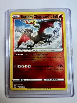 Pokemon Radiant Charizard 020/159 Mint Shiny SWSH Crown Zenith 2023 - Image 1