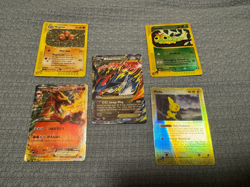 Lot of 5 pokemon cards Mega Salamence EX Pichu caterpie reverse dugtrio japanese - Image 1