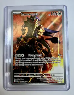 Pokemon Zamazenta IR 201/182 Mint SV Destined Rivals Illustration Rare 2025 - Image 1
