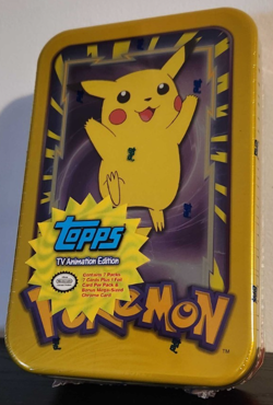 Pokemon Topps 1999 TV Animated Edition Pikachu Tin - Factory SEALED - Image 1