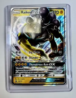 Pokemon Raikou GX SM121 Promo Mint Ultra Rare 2018 - Image 1