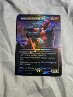 Deadpool, Trading Card (Rainbow Foil) Secret Lair Drop Foil - Image 2
