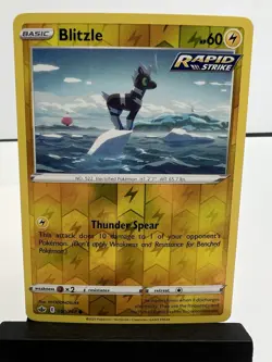 Pokemon 2021 Chilling Reign Blitzle 050/198 Rapid Strike Common - Image 1