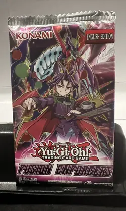 C1117 Konami YuGiOh TCG "Fusion Enforcers" Booster Pack (NEW) - Image 1