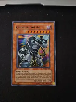 Yugioh TCG Grinder Golem DP07-EN009 Super Rare 1st Edition - NM Neart Mint - Image 1