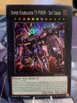 Yugioh Super Starslayer TY-PHON - Sky Crisis Super Rare RA04 - Image 1